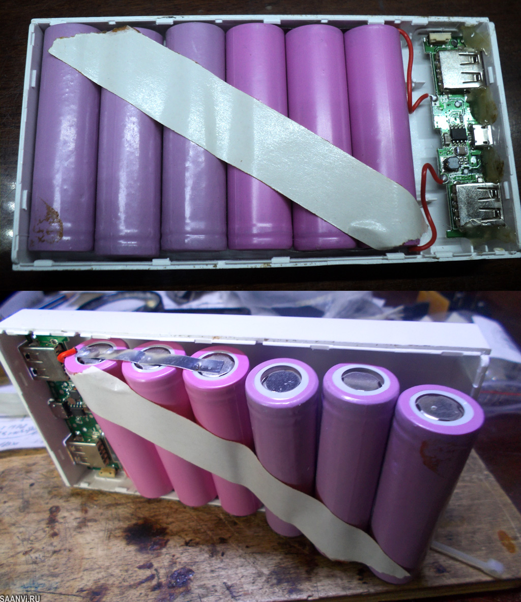 powerbank с поддельными аккумуляторами
