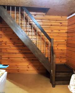 деревянная лестница в частном доме